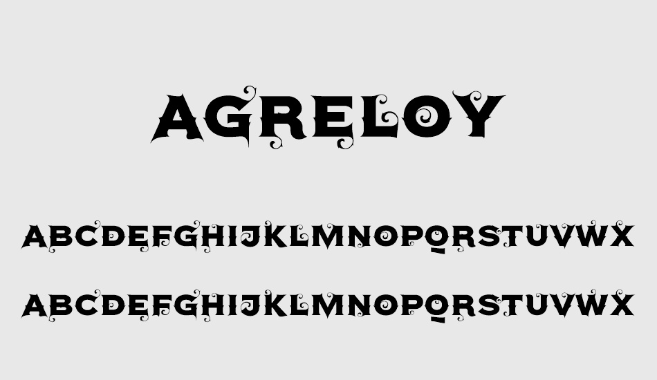 agreloy font