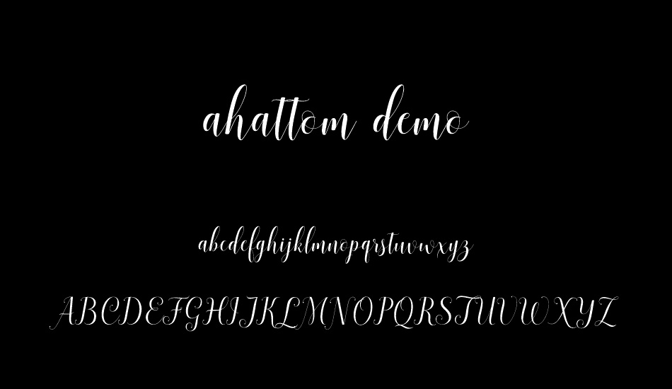 ahattom demo font