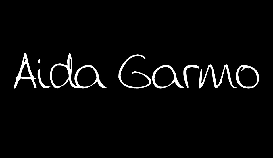 Aida Garmo - Scrap Rounded font big