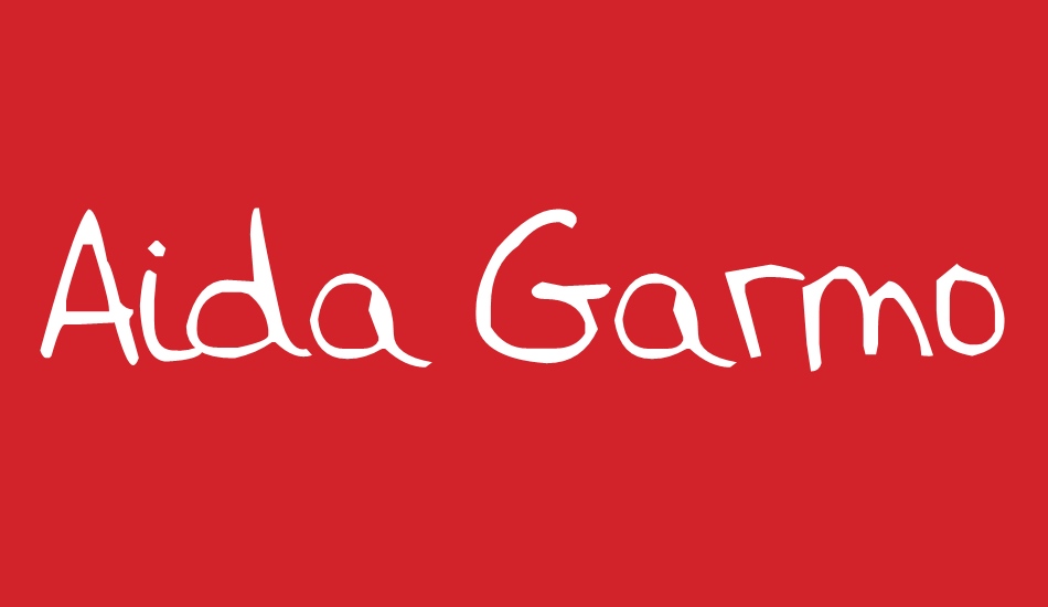 Aida Garmo font big