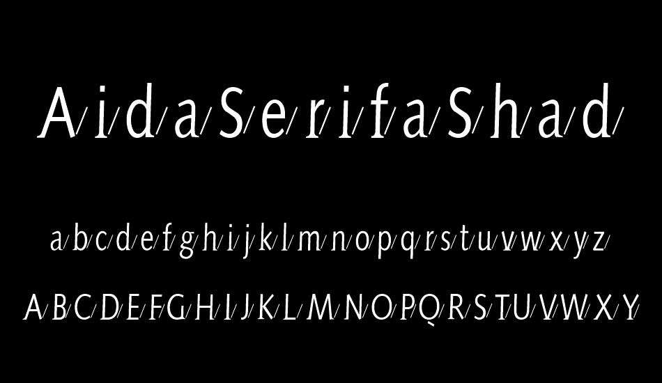 AidaSerifaShadow font