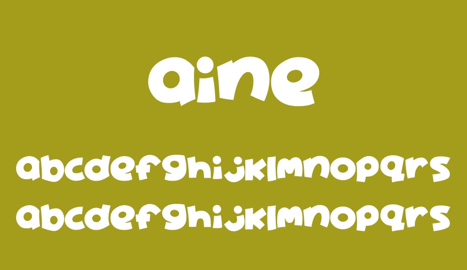 Aine font