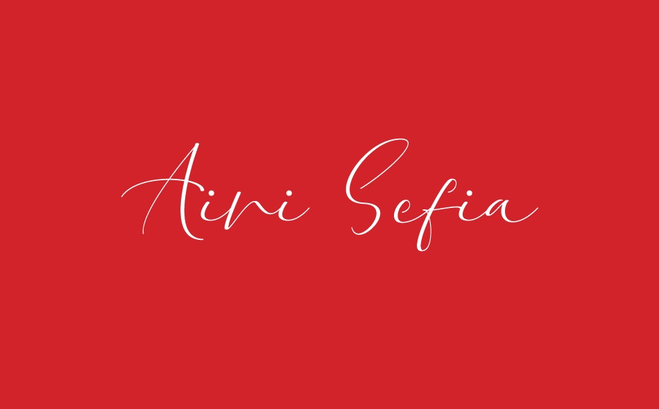 Aini Sefia font big