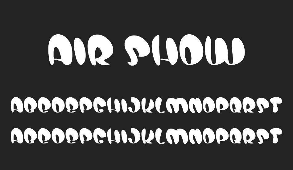 air show font