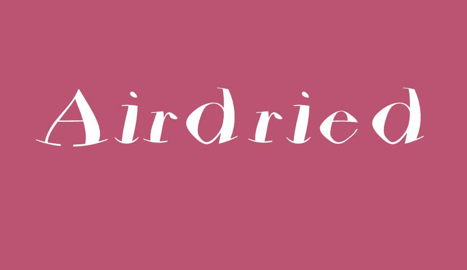 AirdriedParmaFont font big