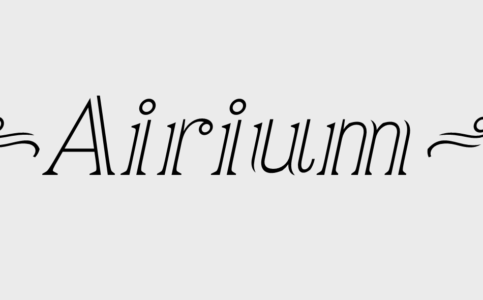 Airium font big