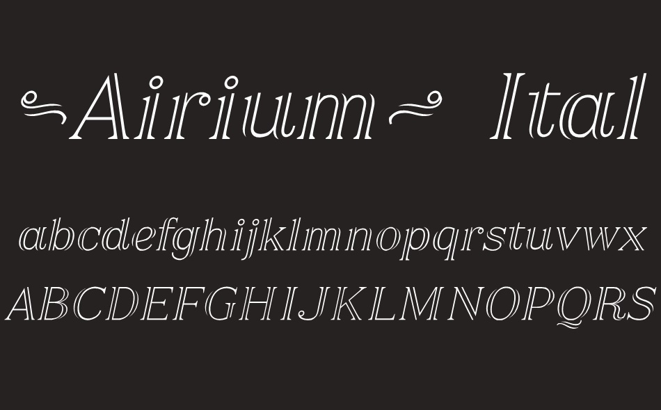 Airium font