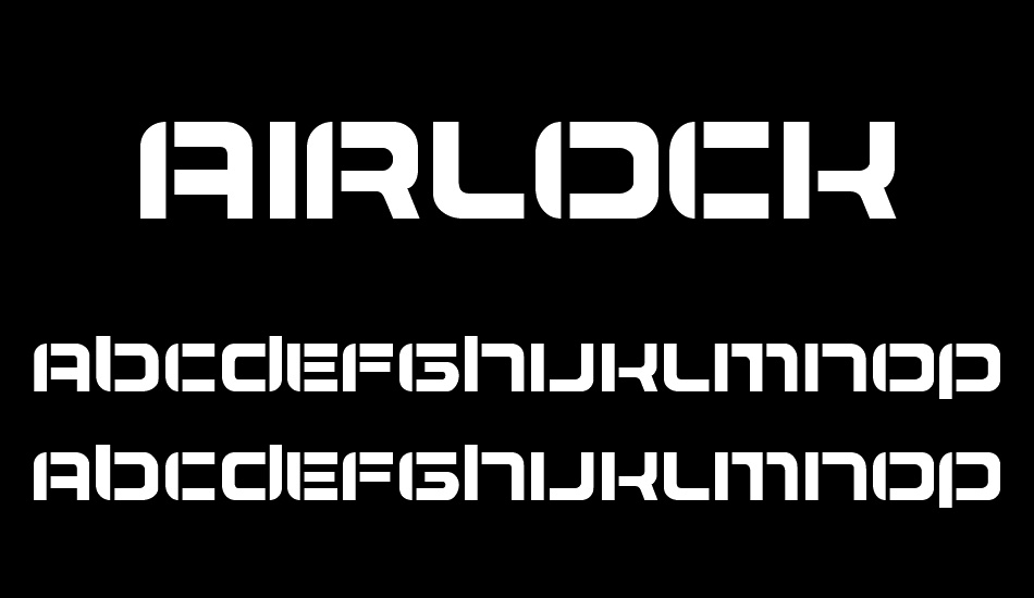 Airlock font