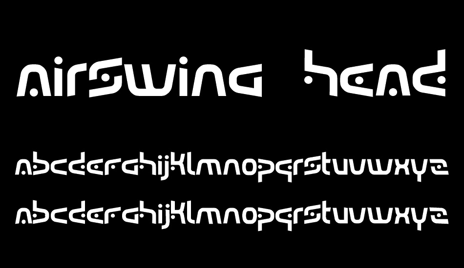 Airswing Headline font