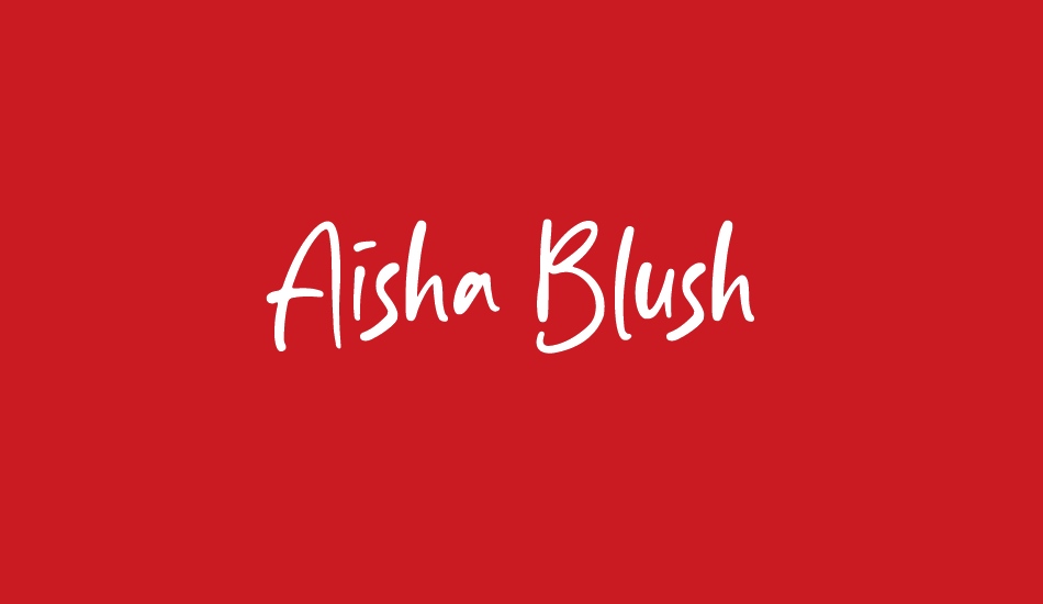 Aisha Blush font big