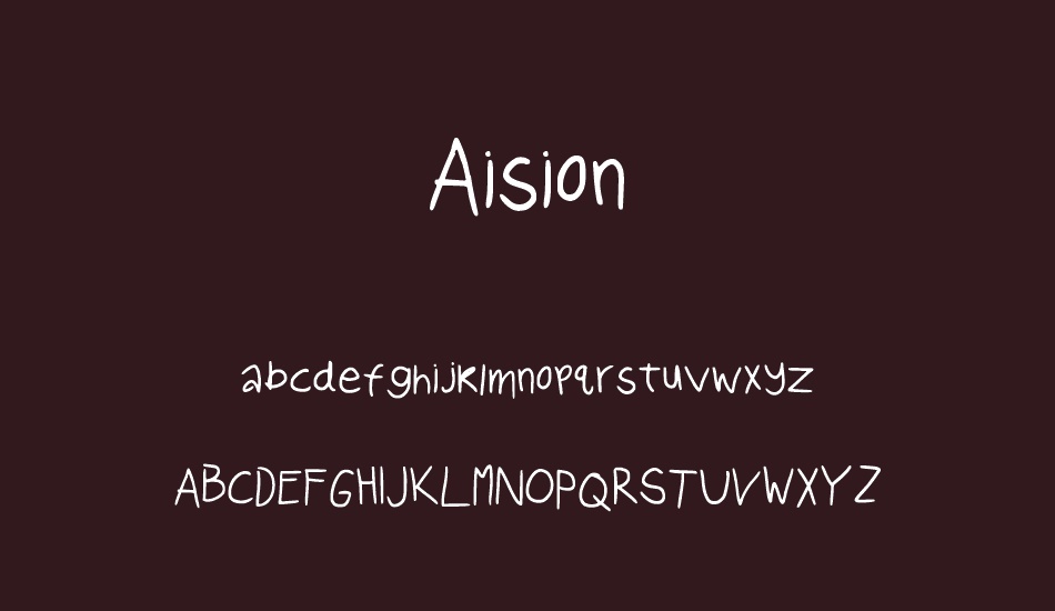 Aision font