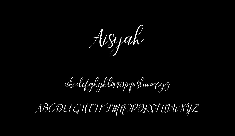 Aisyah font