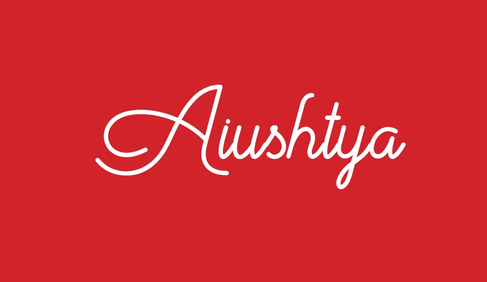 Aiushtya Free font big