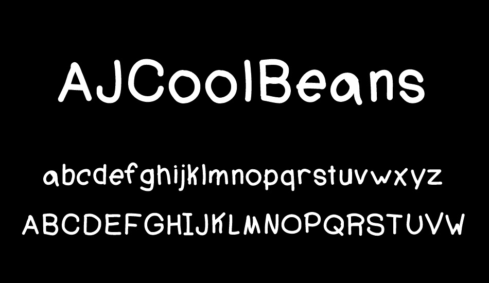 AJCoolBeans font