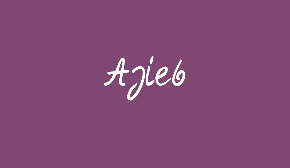 Ajieb font big