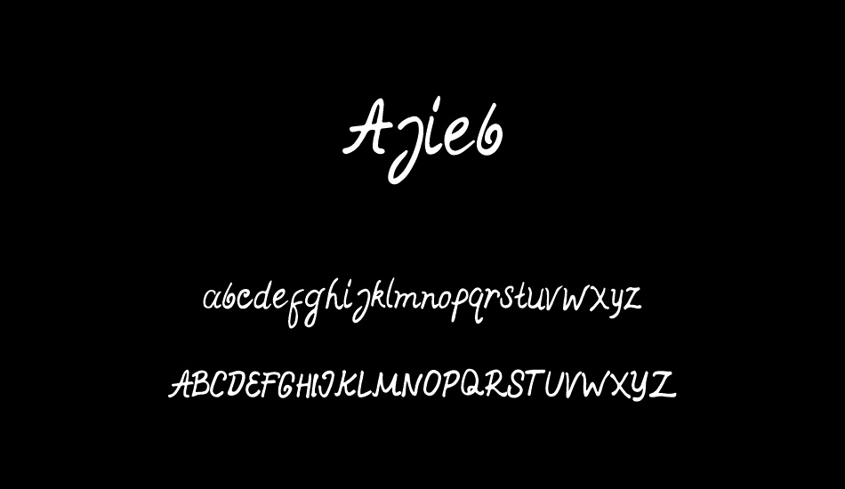 Ajieb font