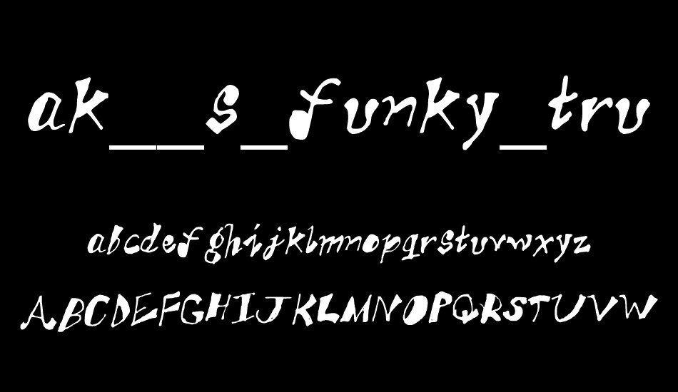 ak__s_funky_trunky font