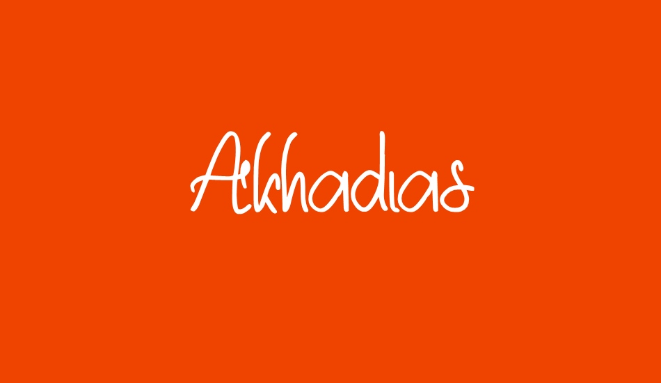 Akhadias font big