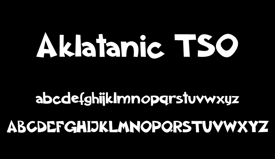 Aklatanic TSO font