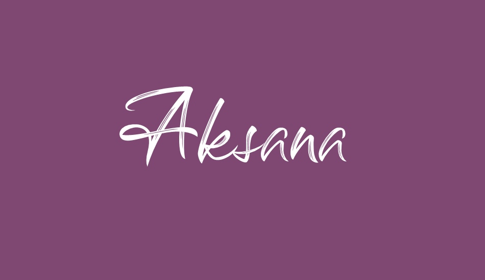 Aksana font big