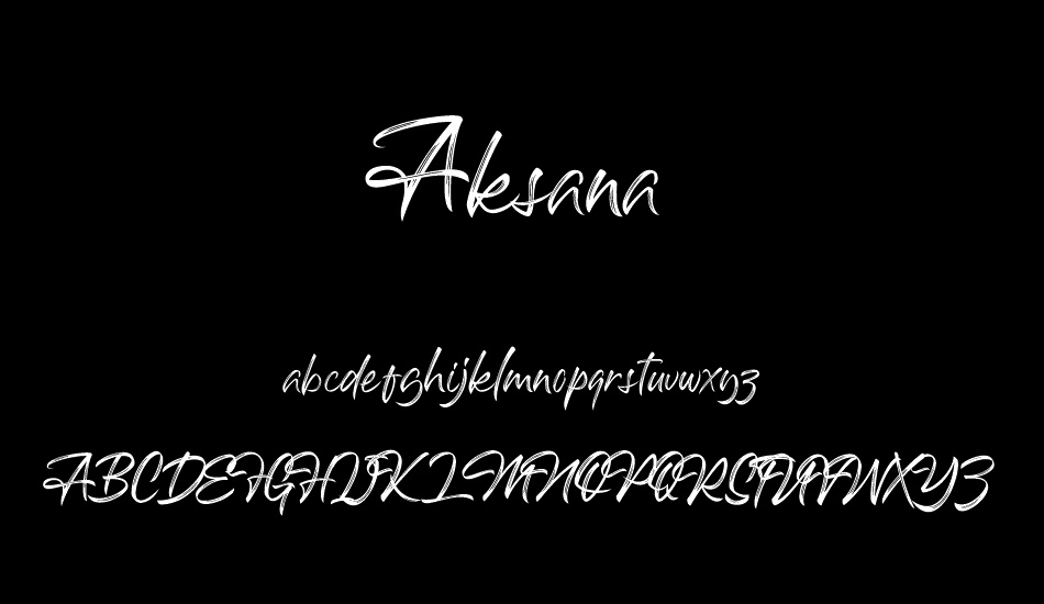 Aksana font