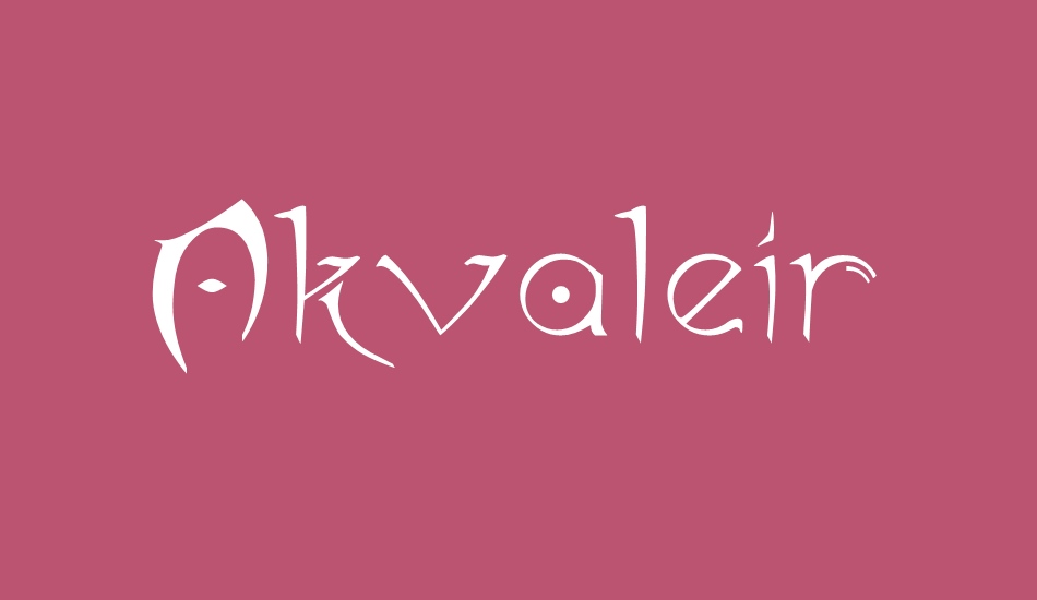 Akvaleir font big