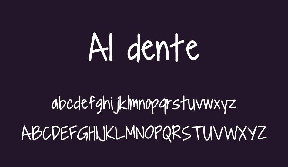 Al dente font