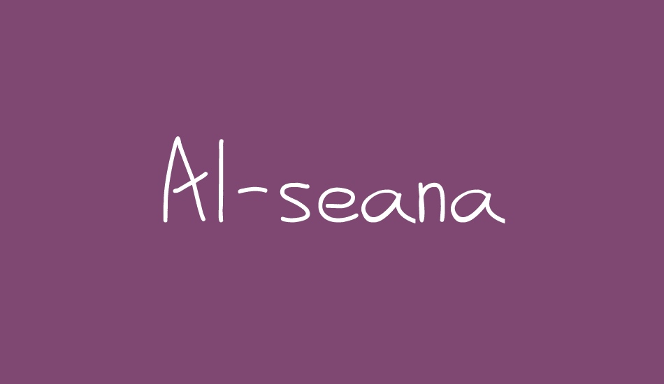 Al-seana font big