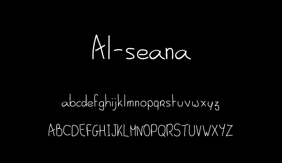 Al-seana font