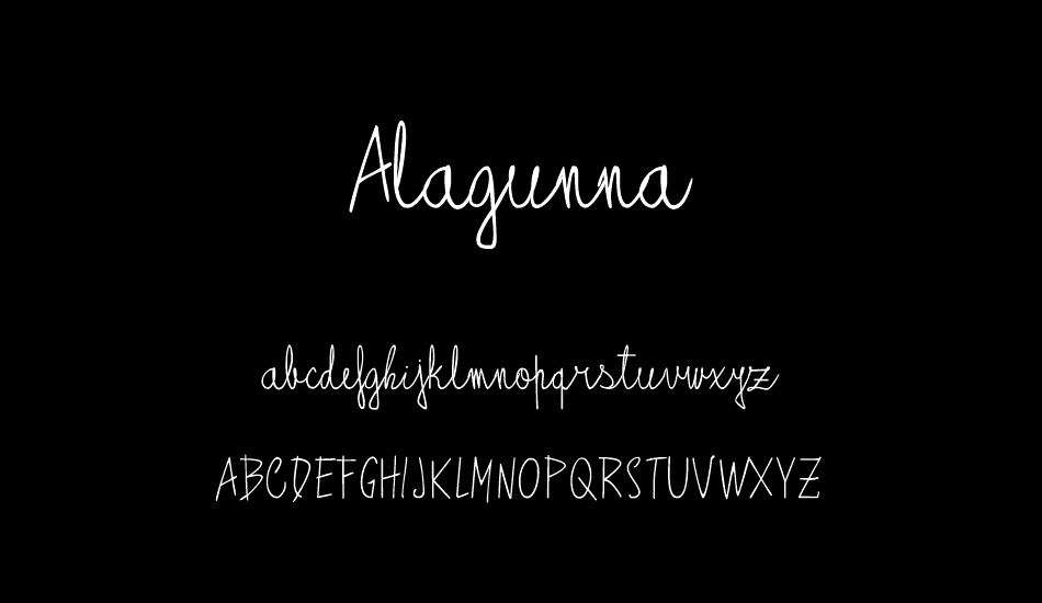 Alagunna font