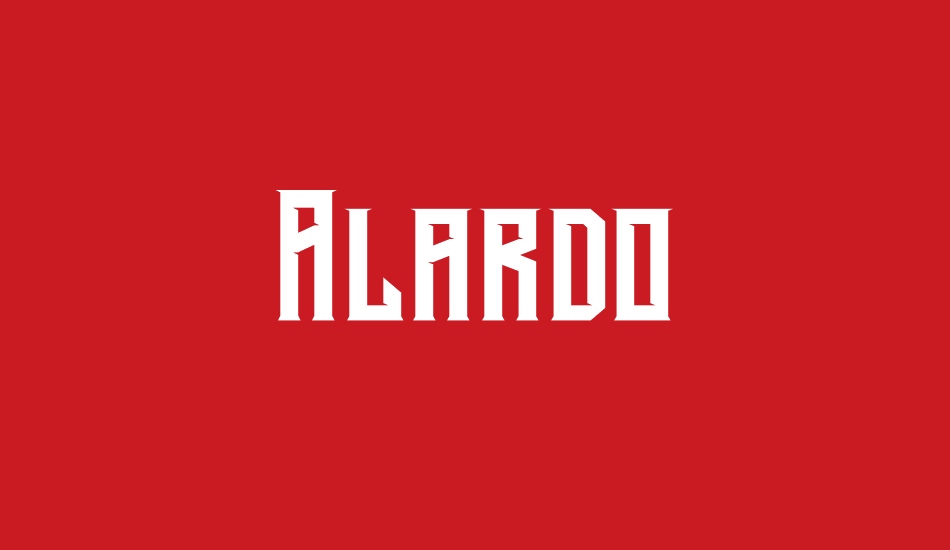 Alardo Demo font big