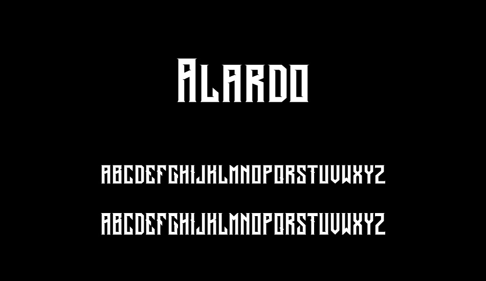 Alardo Demo font