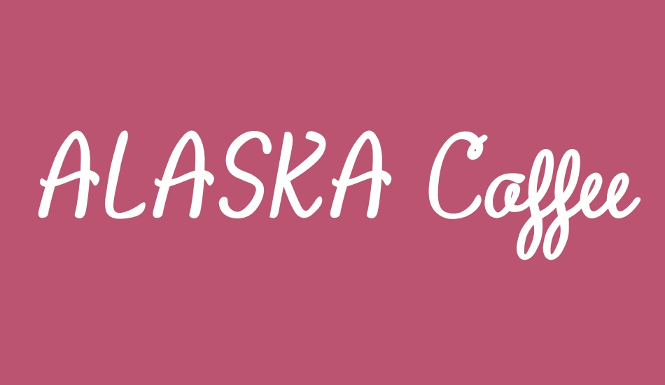 ALASKA Coffee font big