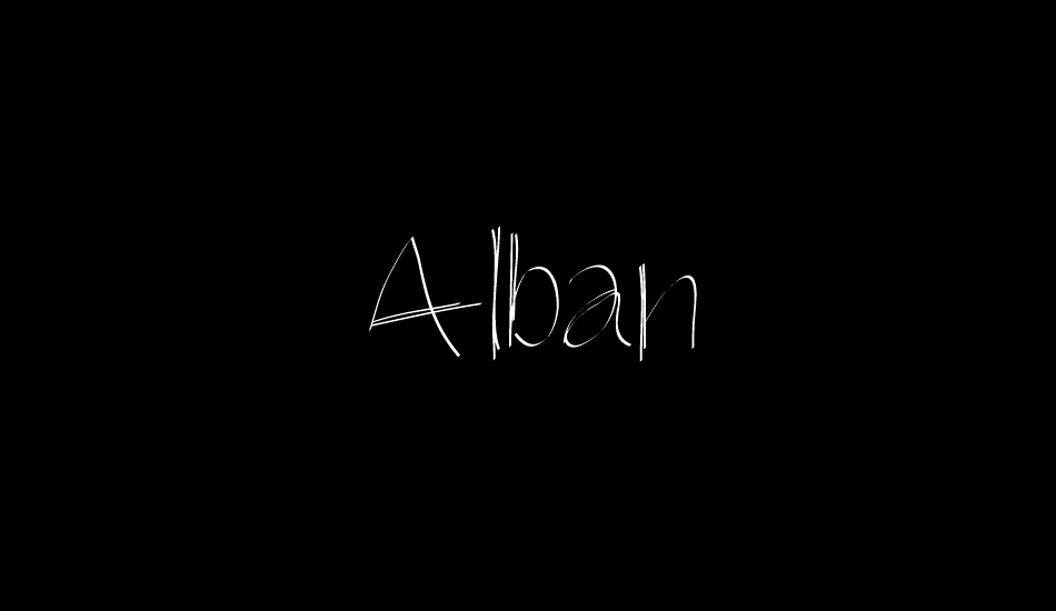 Alban font big