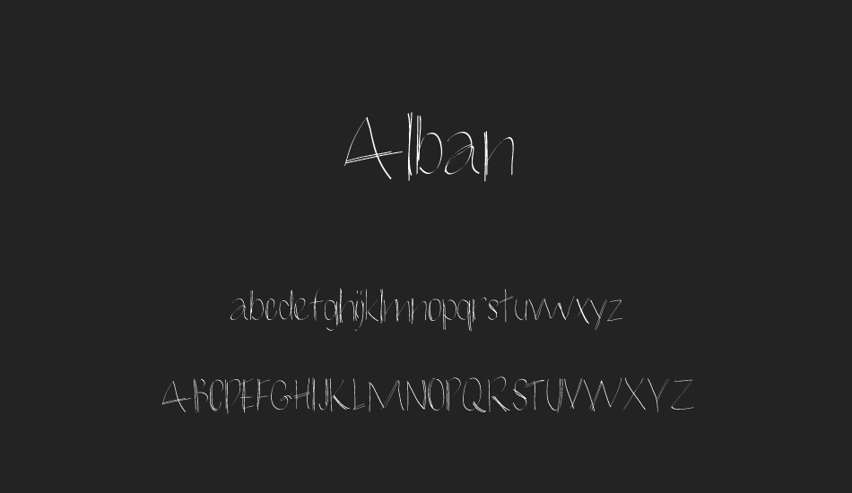 Alban font