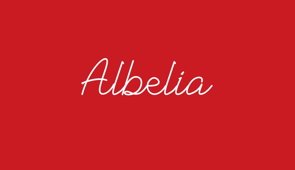 Albelia font big