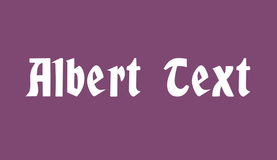 Albert Text font big