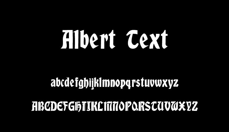 Albert Text font