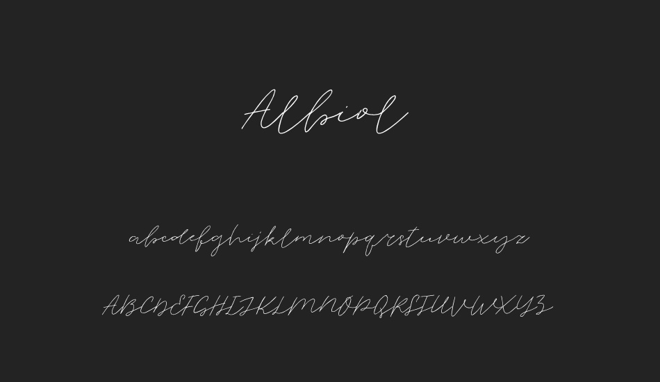 Albiol font