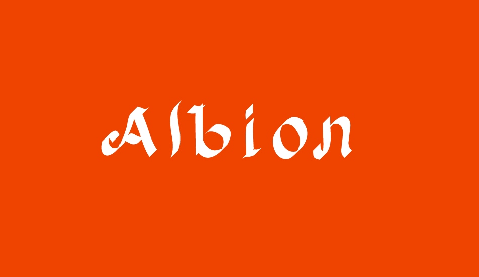 Albion font big