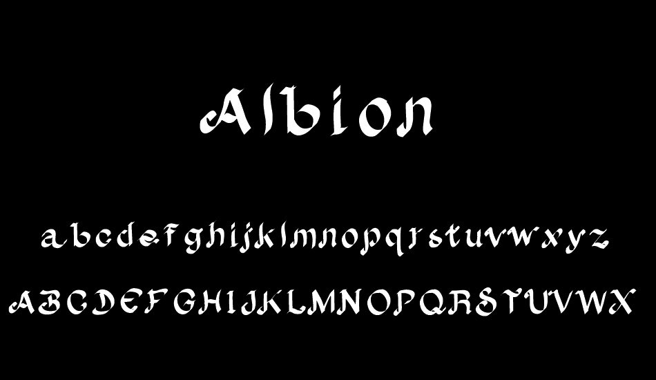 Albion font