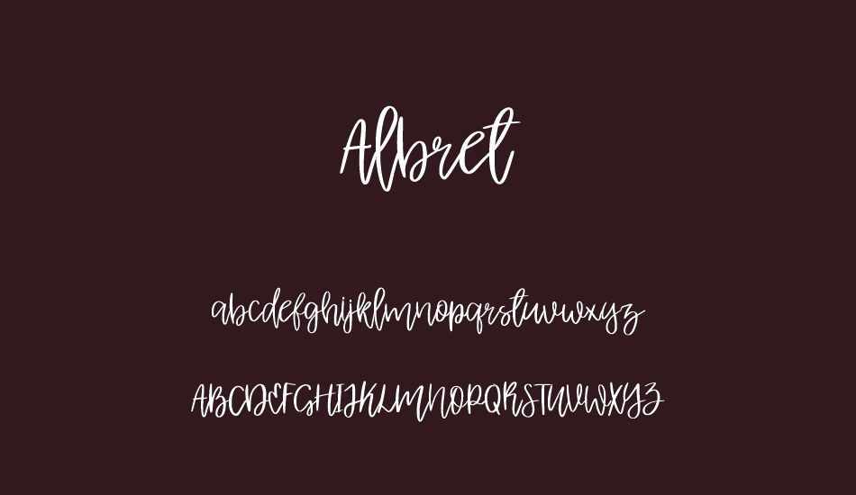 Albret font