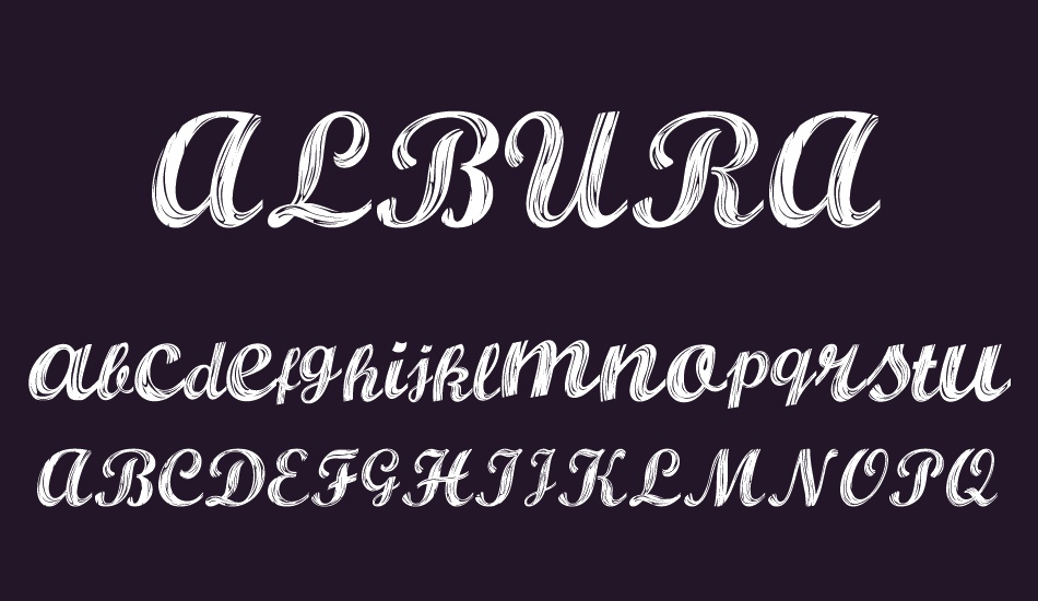 ALBURA font