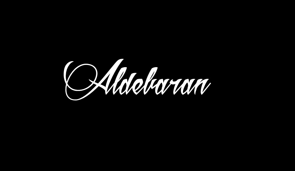 Aldebaran font big