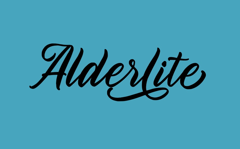 Alderlite font big