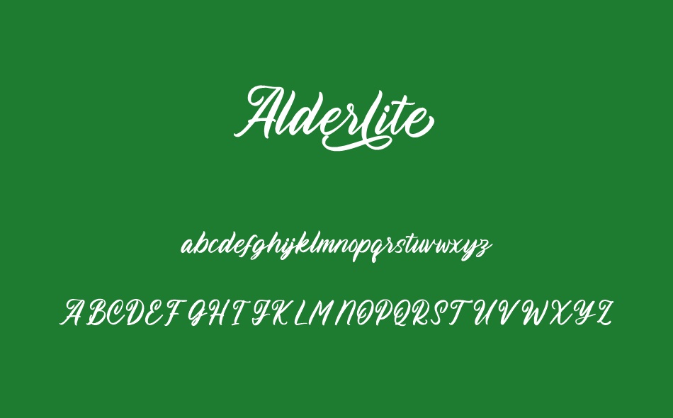 Alderlite font