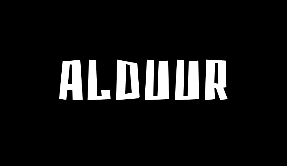 Alduur font big