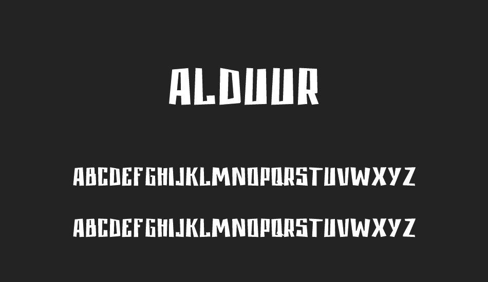 Alduur font