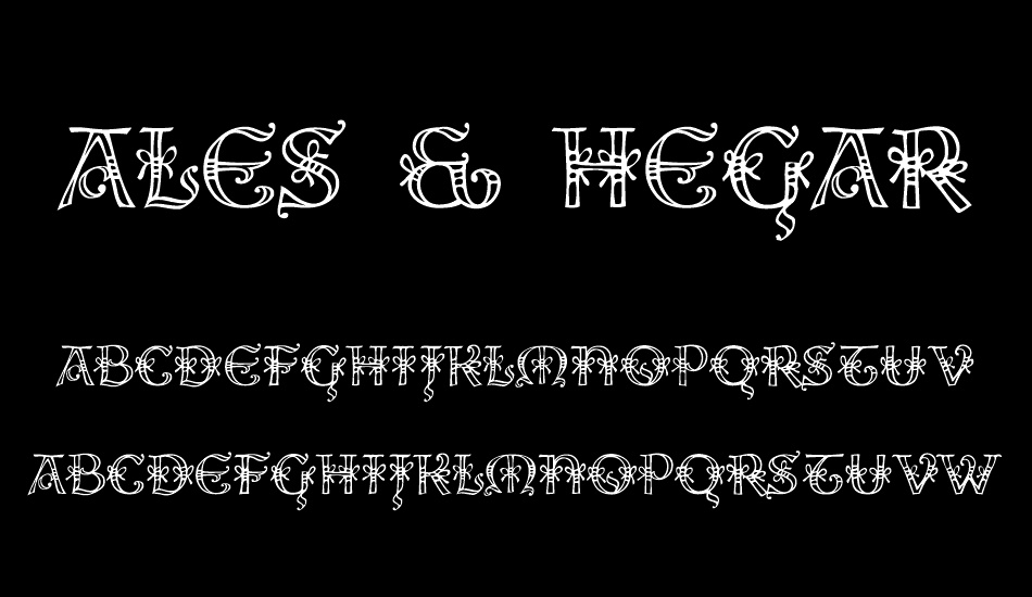 Ales & Hegar Raw font