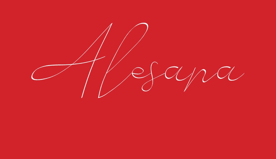 Alesana font big